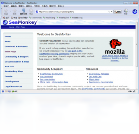 Seamonkey浏览器截图